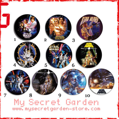 Star Wars - A New Hope Pinback Button Badge Set ( or Hair Ties / 4.4 cm Badge / Magnet / Keychain Set )
